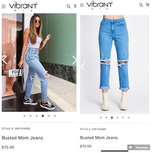 High waist jeans by Vibrant